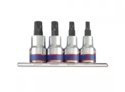 Набор торцевых насадок 1/2", SPLINE, М6-М12, 4 предмета