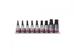 Набор торцевых насадок 1/2", HEX, 3/16"-5/8", 9 предметов