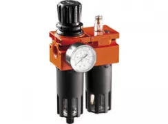 VEPA РЕГУЛЯТОР F454/1 с фильтром + лубрикатор 1/4" металлический корпус, с манометром