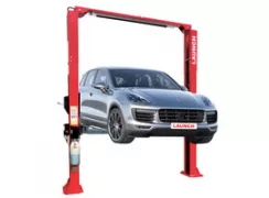 Подъемник 380V 2х стоечный с верхней синхр. г/п 4,5т, H=4150мм (красный)
