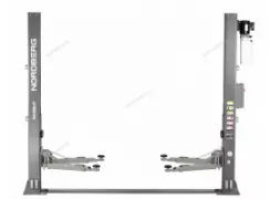 Подъемник 380V 2х стоечный 4т с электростопорами (серый)