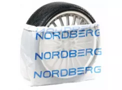 Пакеты для шин ПНД 110х110см 15мкм белый с логотипом NORDBERG (100 шт)